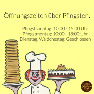 Öffnungszeiten über Pfingsten